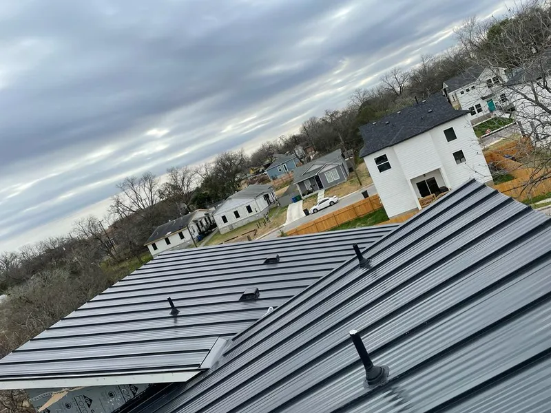 Standing seam metal roof panels with vents for Skylight Repair in Fort Oglethorpe